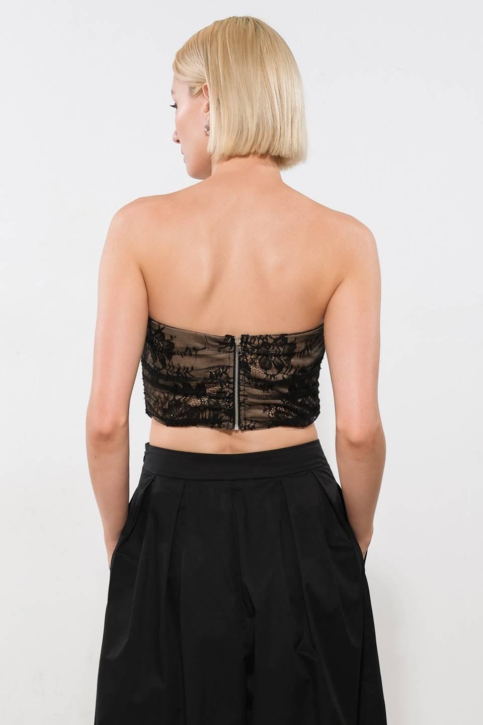 Be the Exception Lace Crop Top from KADOU Boutique