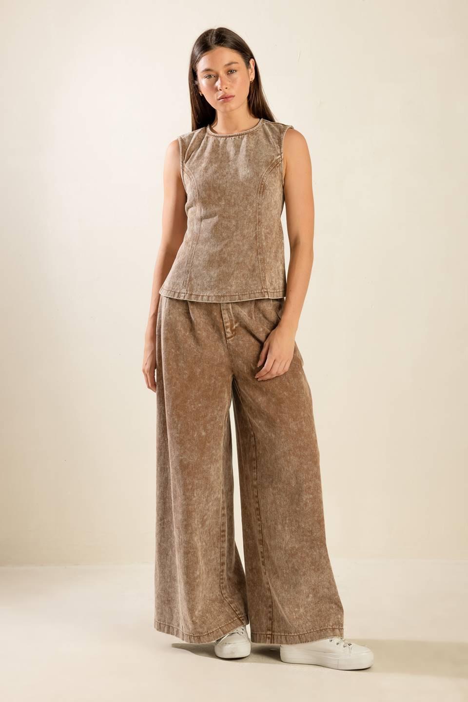 Safe to Say Twill Top from KADOU Boutique
