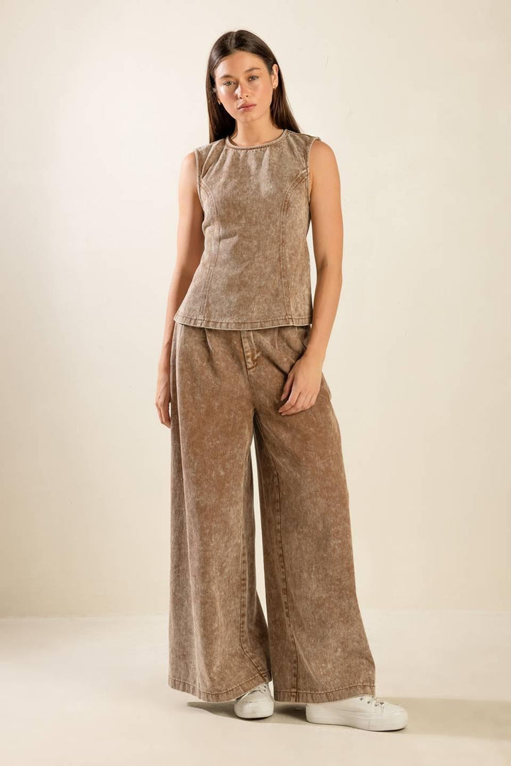 Safe to Say Twill Top from KADOU Boutique