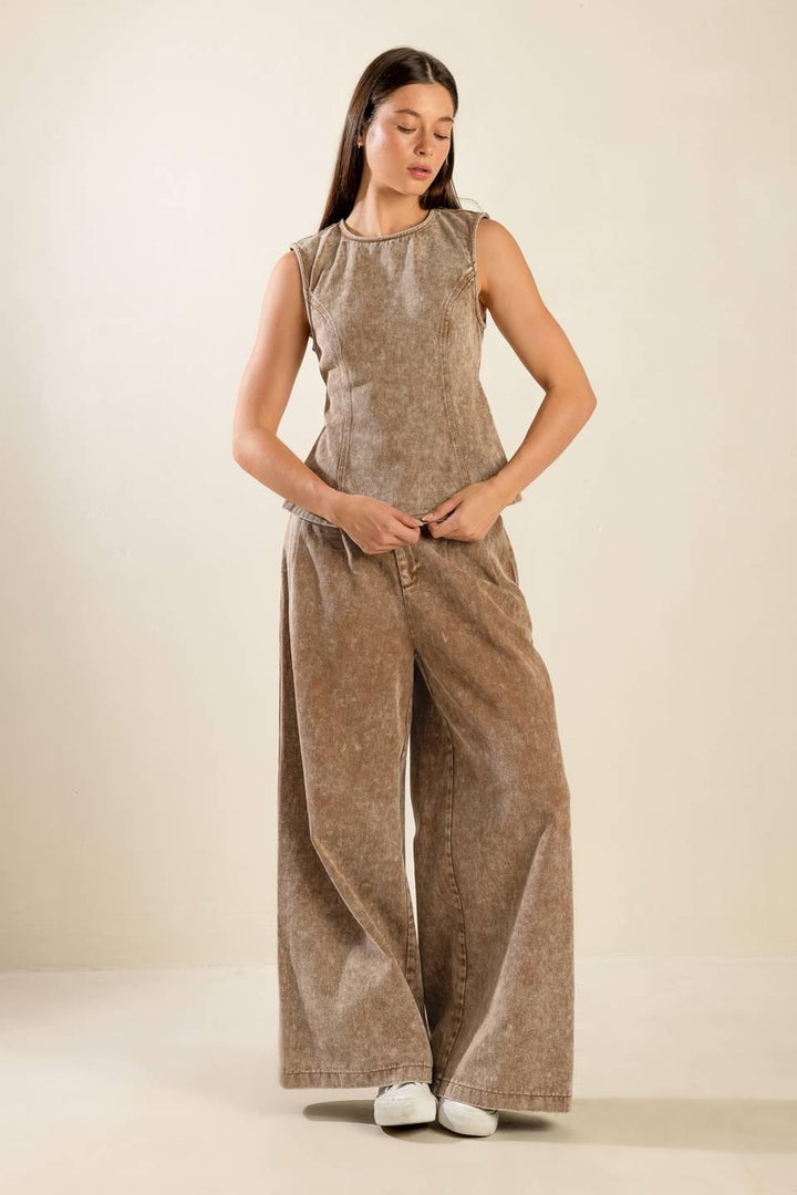 Safe to Say Twill Top from KADOU Boutique