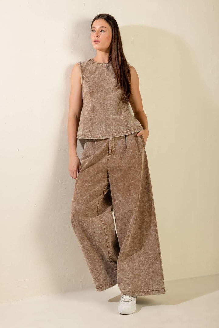 Safe to Say Twill Top from KADOU Boutique
