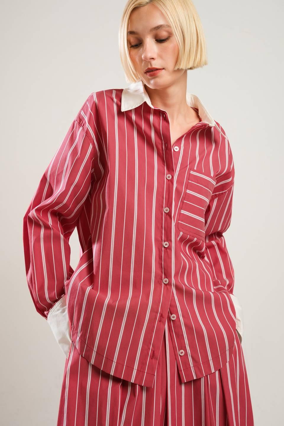 Behind the Grin Woven Top from KADOU Boutique