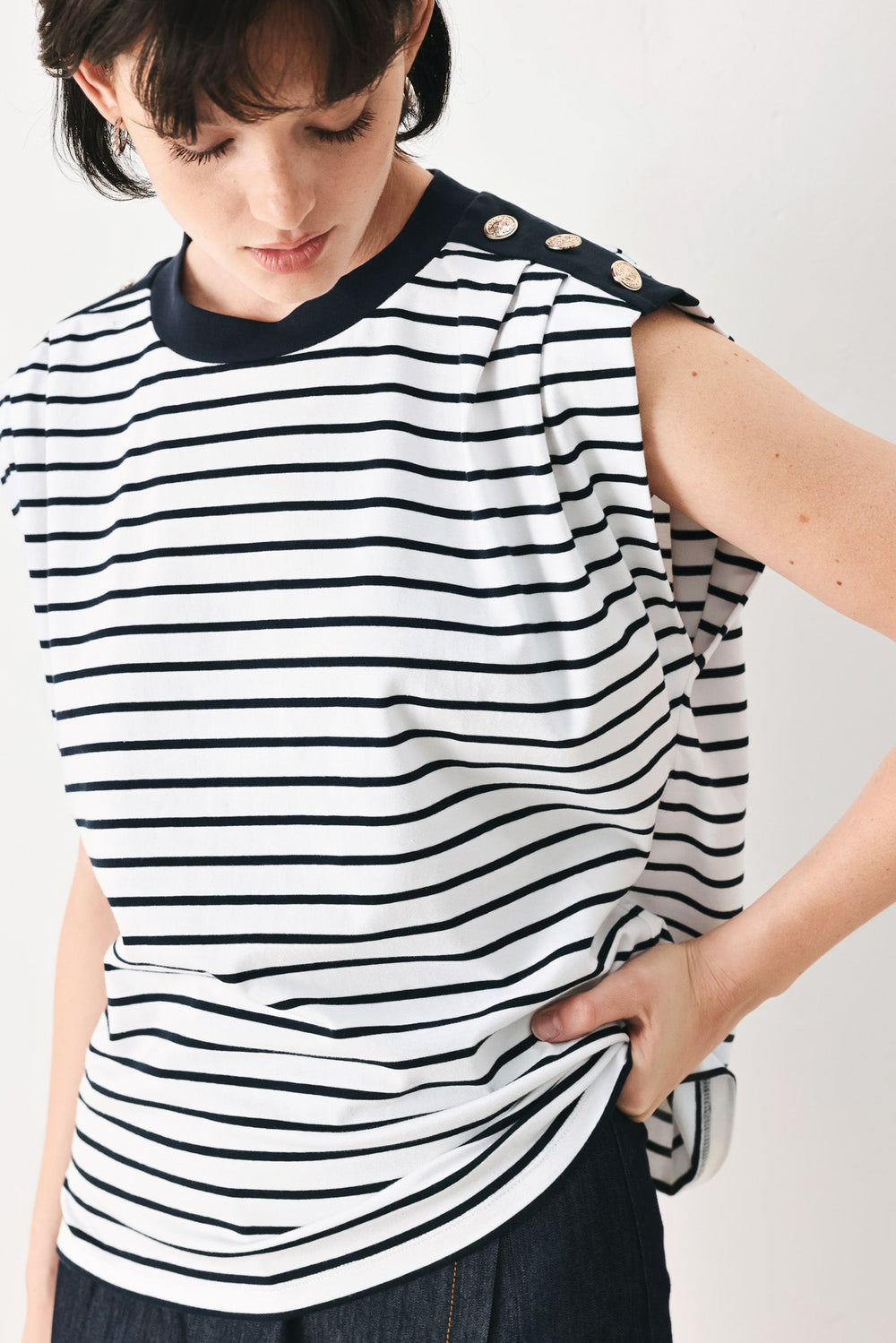 Everyday Cool Strip Knit Top from KADOU Boutique