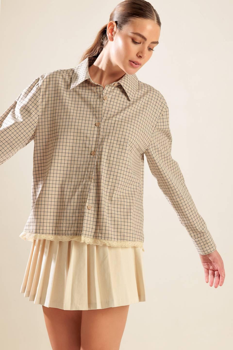 Awaiting Love Woven Top from KADOU Boutique