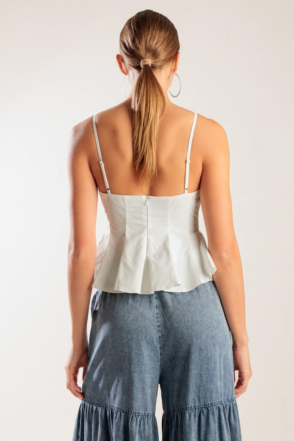 It's Perfect Timing Woven Cami Top from KADOU Boutique