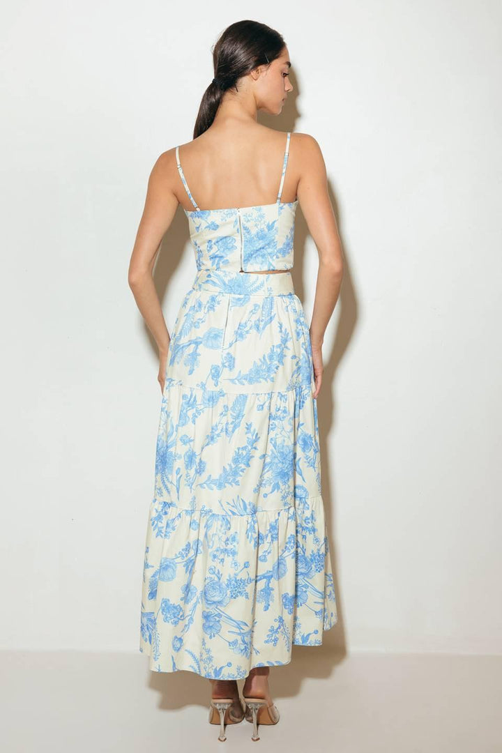 URBAN CHARM WOVEN CAMI TOP AND SKIRT SET
