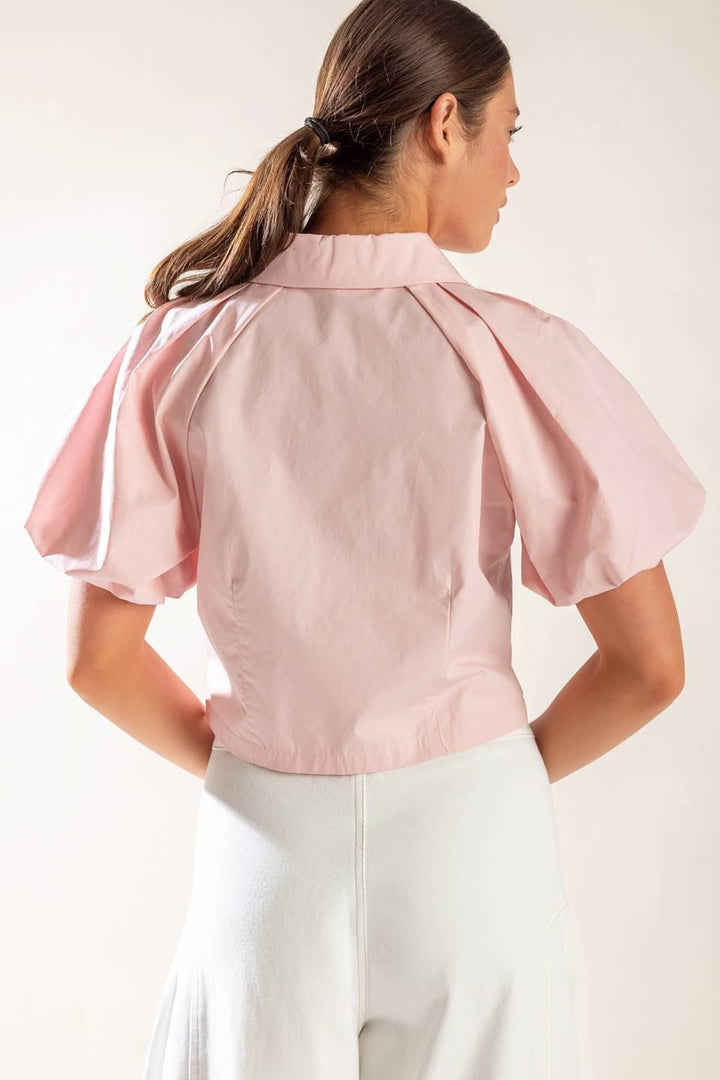 MEET YOU AT THE GARDEN WOVEN TOP
