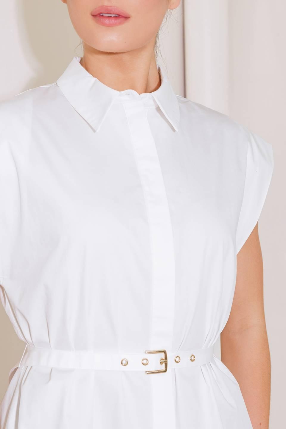On Cloud Nine White Woven Top from KADOU Boutique