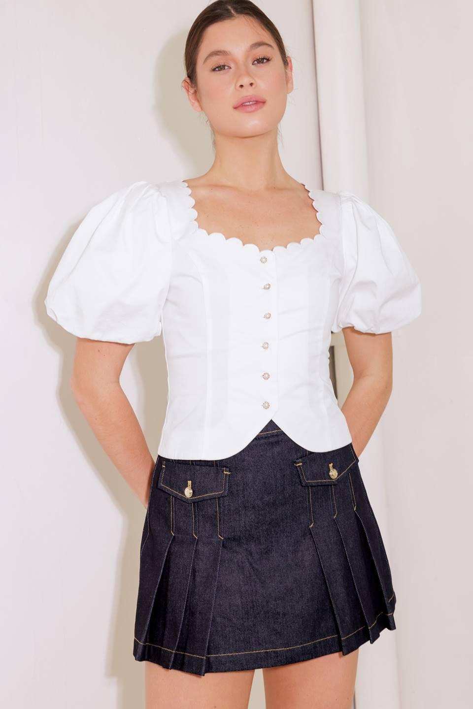 Never Ordinary Woven Top from KADOU Boutique