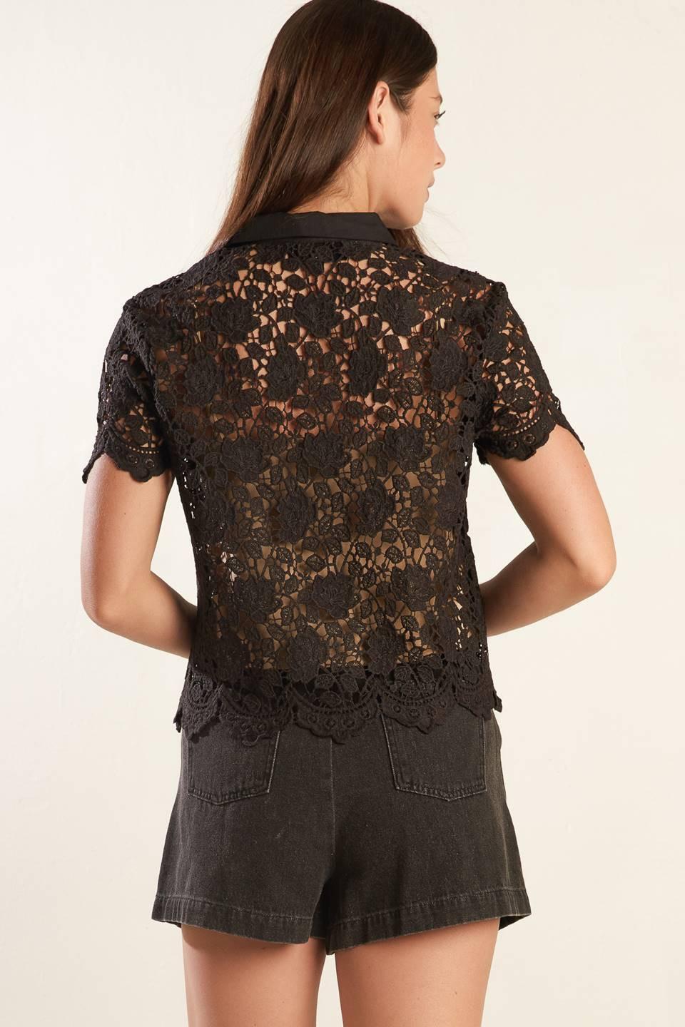 Dream of the Fleet Woven Lace Top from KADOU Boutique