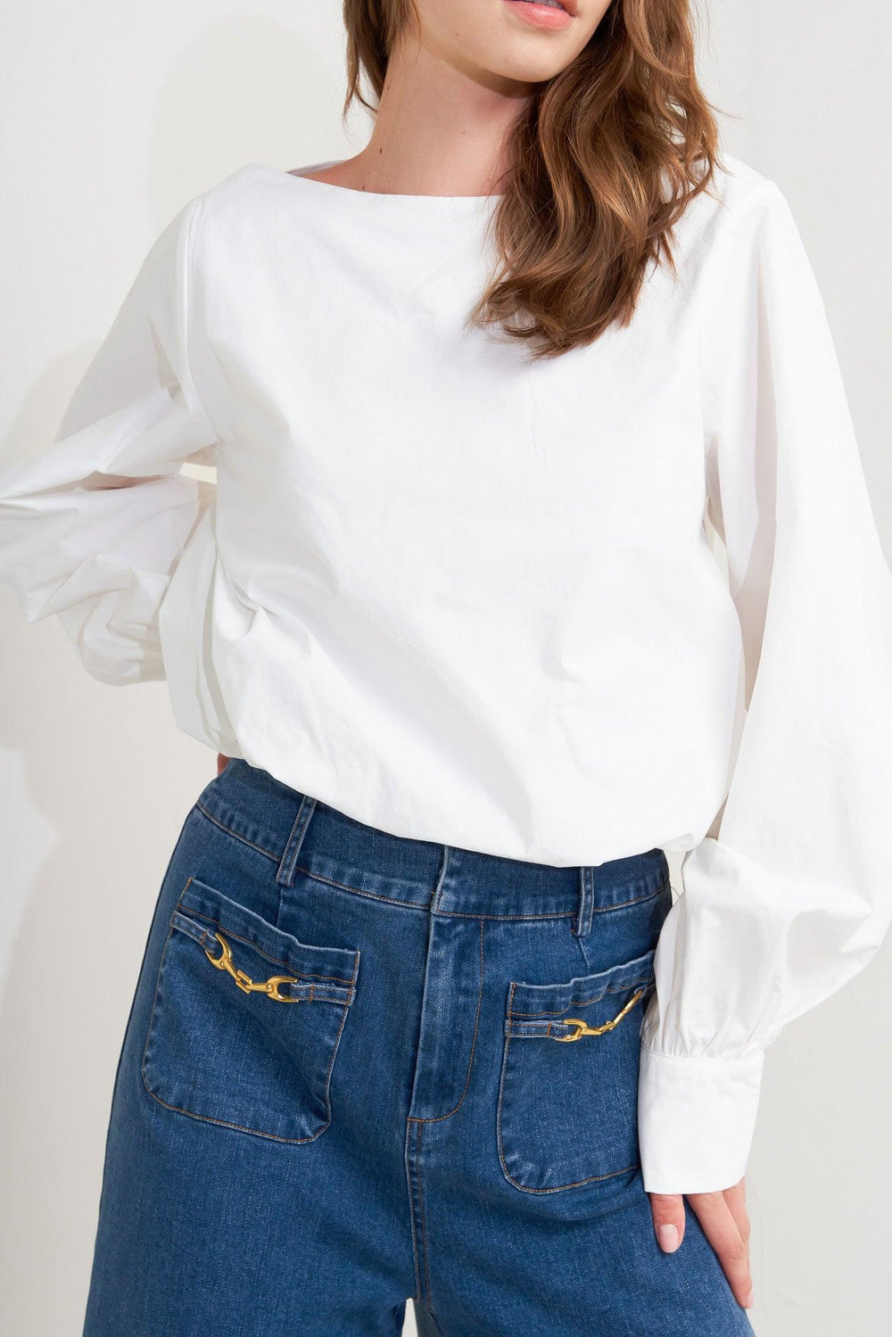 Lauren Touch Woven Top from KADOU Boutique