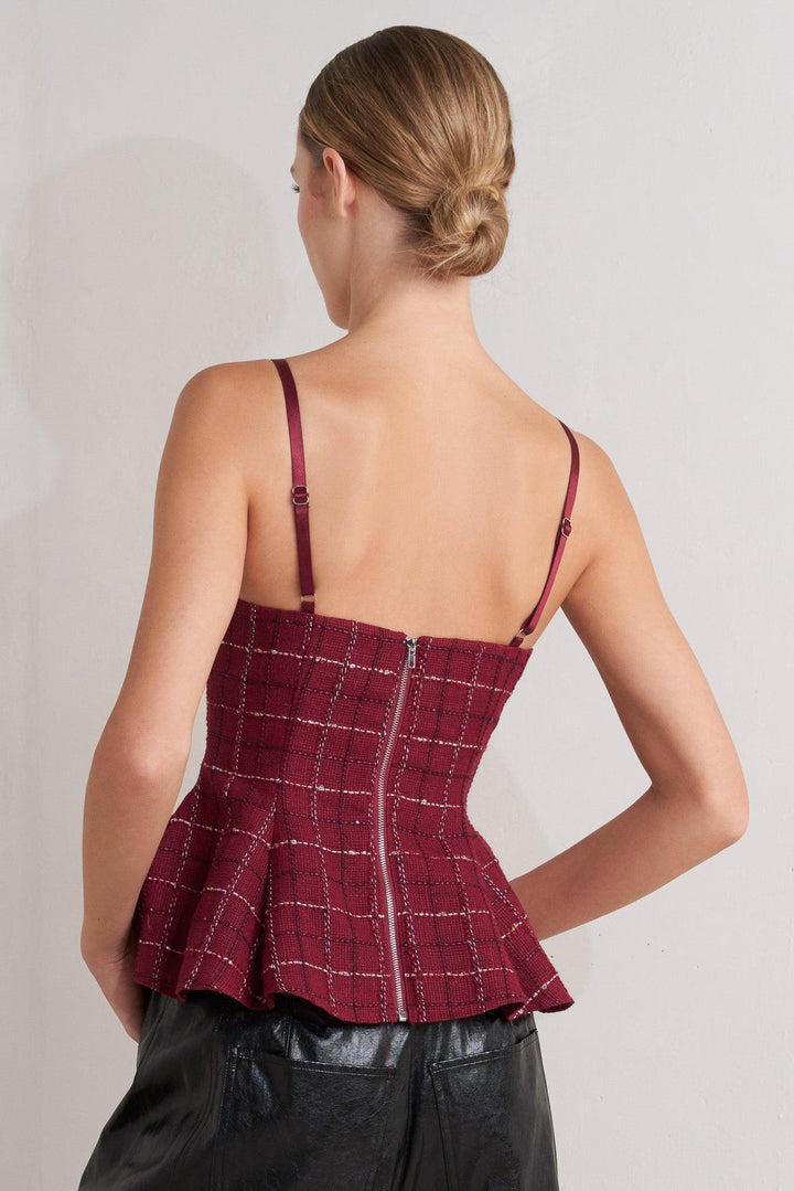 Burnt Boulevard Tweed Cami Top from KADOU Boutique