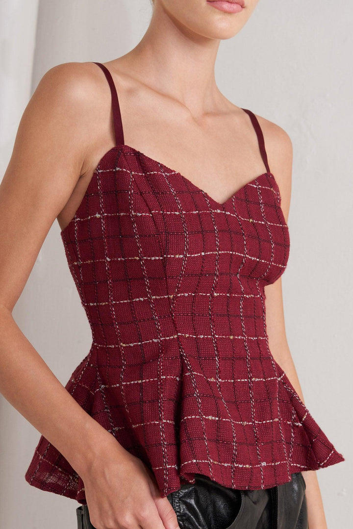 Burnt Boulevard Tweed Cami Top from KADOU Boutique