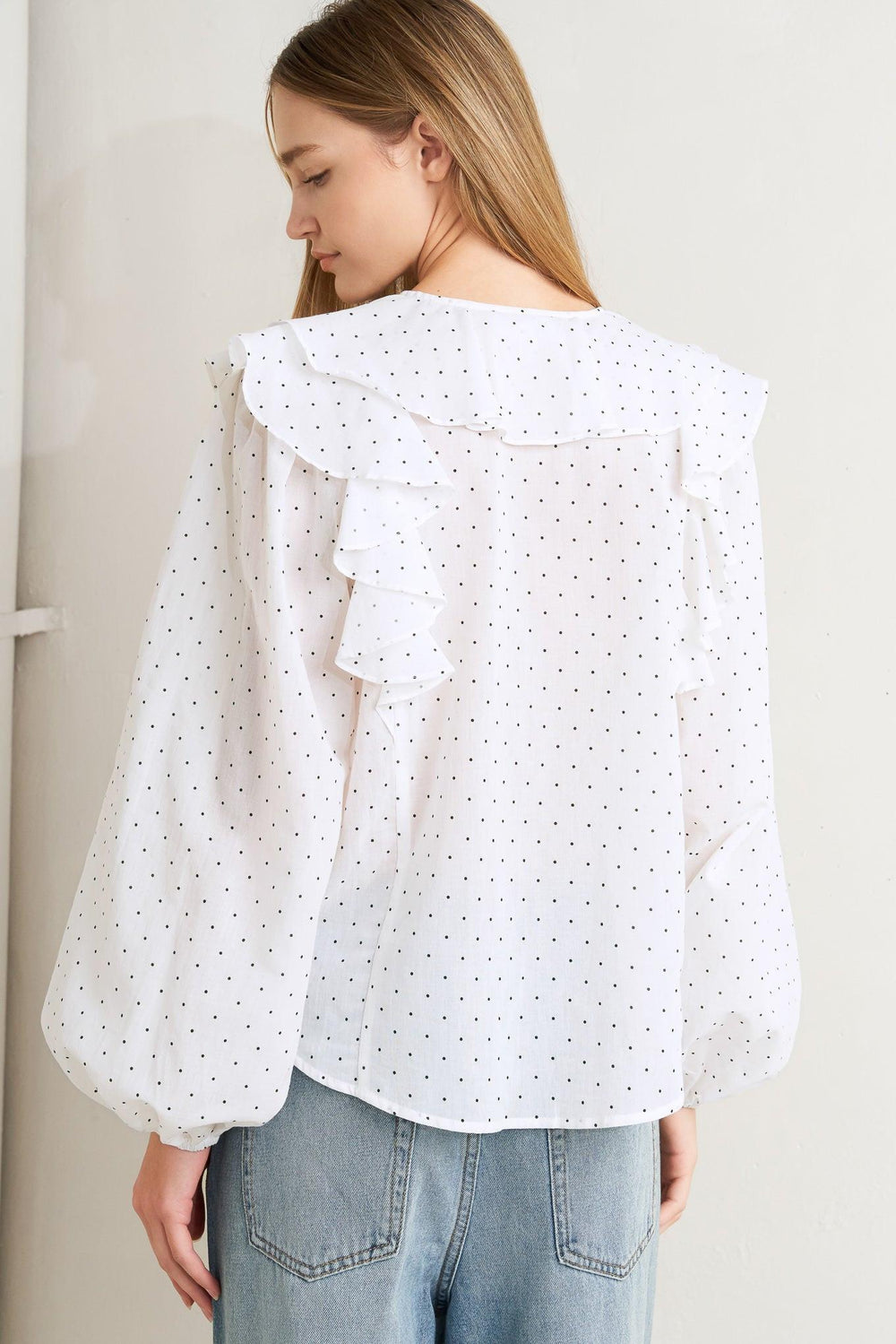 Made of Dreams Polka Dot Woven Top from KADOU Boutique