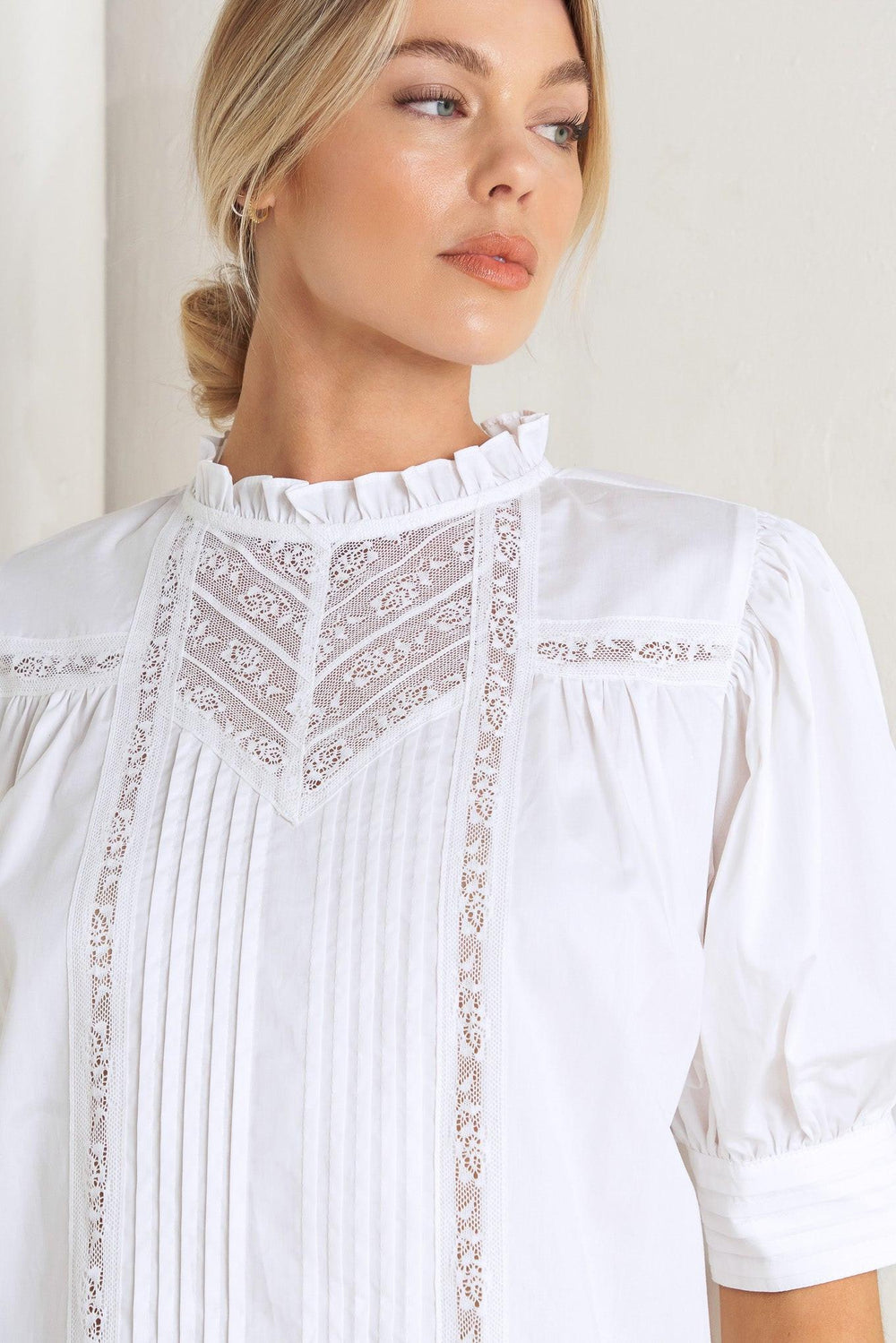 Pure Poetry Victorian Woven Top from KADOU Boutique