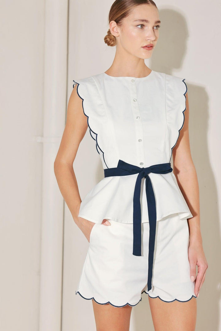 Resort Ready Woven Top from KADOU Boutique