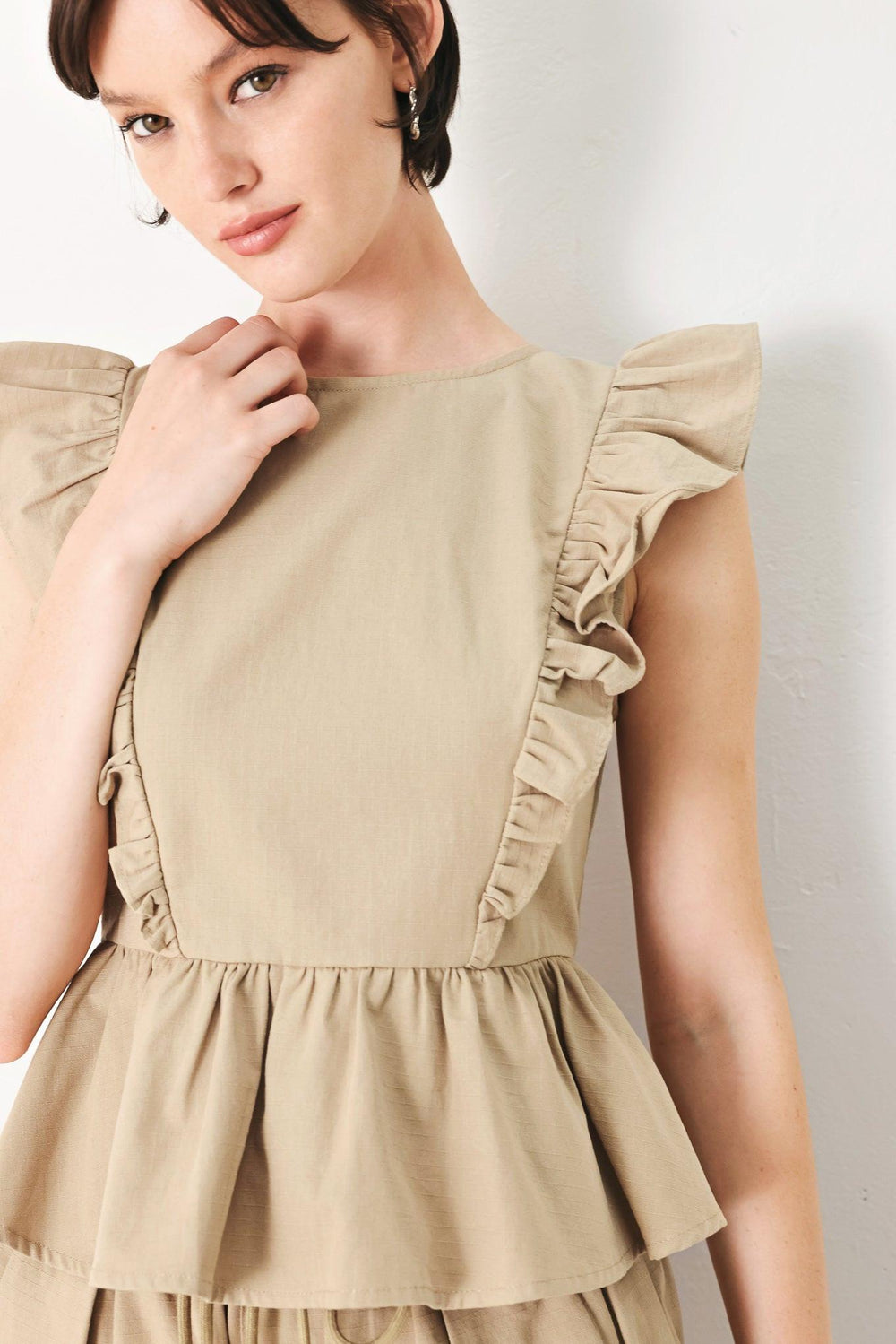 White Blossom Woven Top from KADOU Boutique