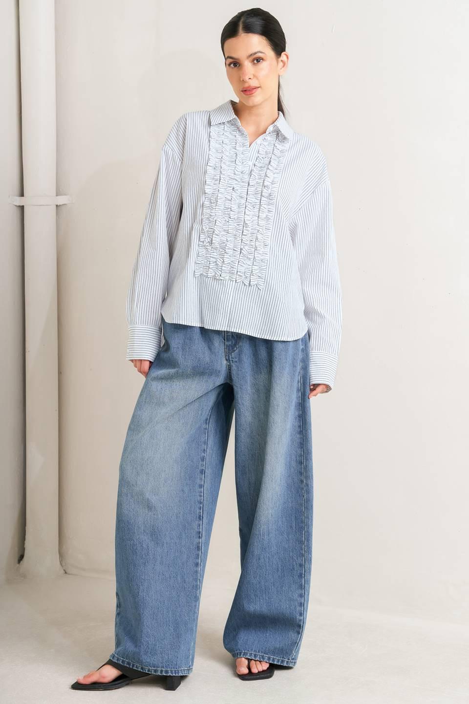 Daylight Edge Woven Top from KADOU Boutique