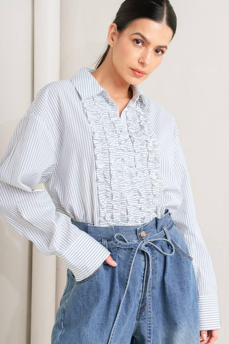 Daylight Edge Woven Top from KADOU Boutique