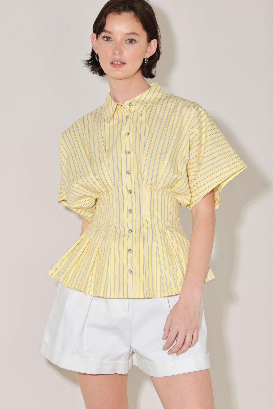 BUTTER MODE ACTIVATED WOVEN TOP