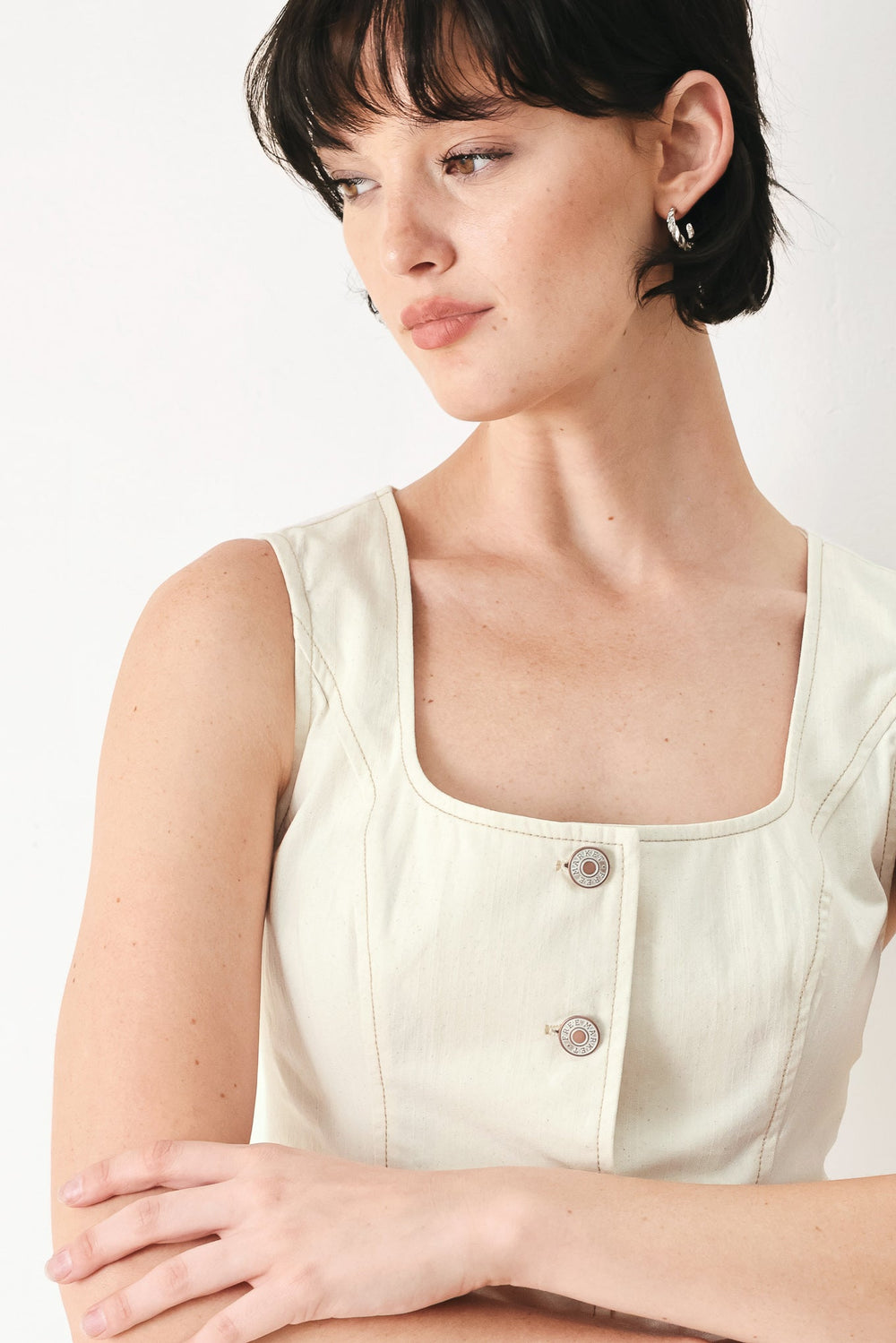 Power Soft Woven Vest from KADOU Boutique