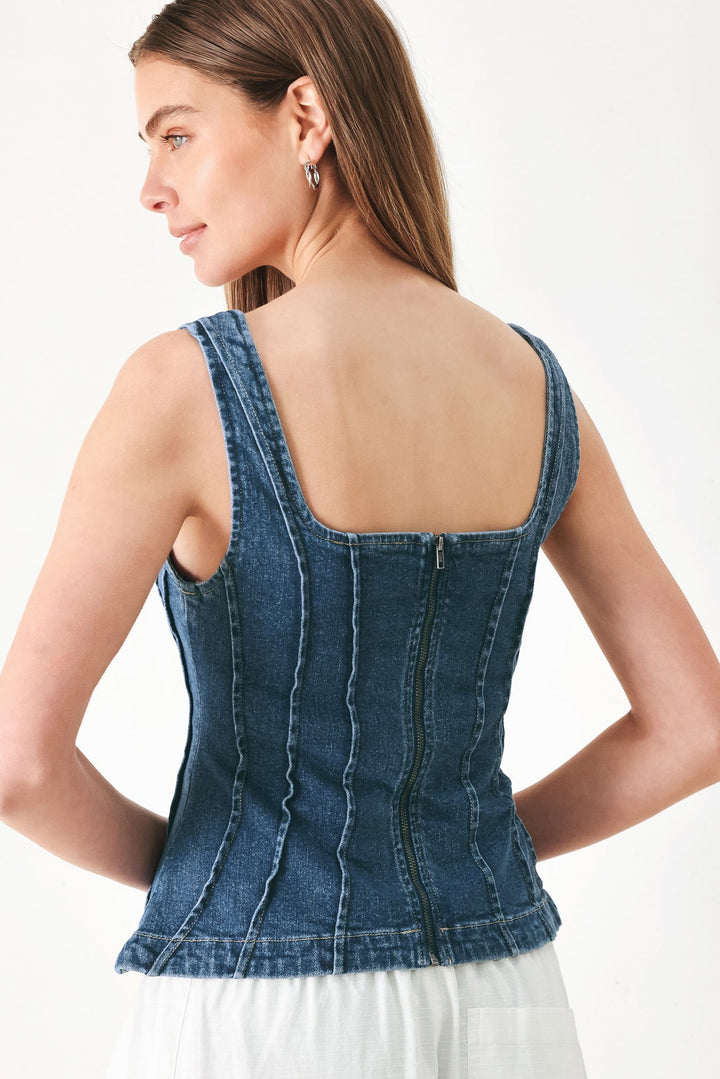 Honeyline Denim Top from KADOU Boutique