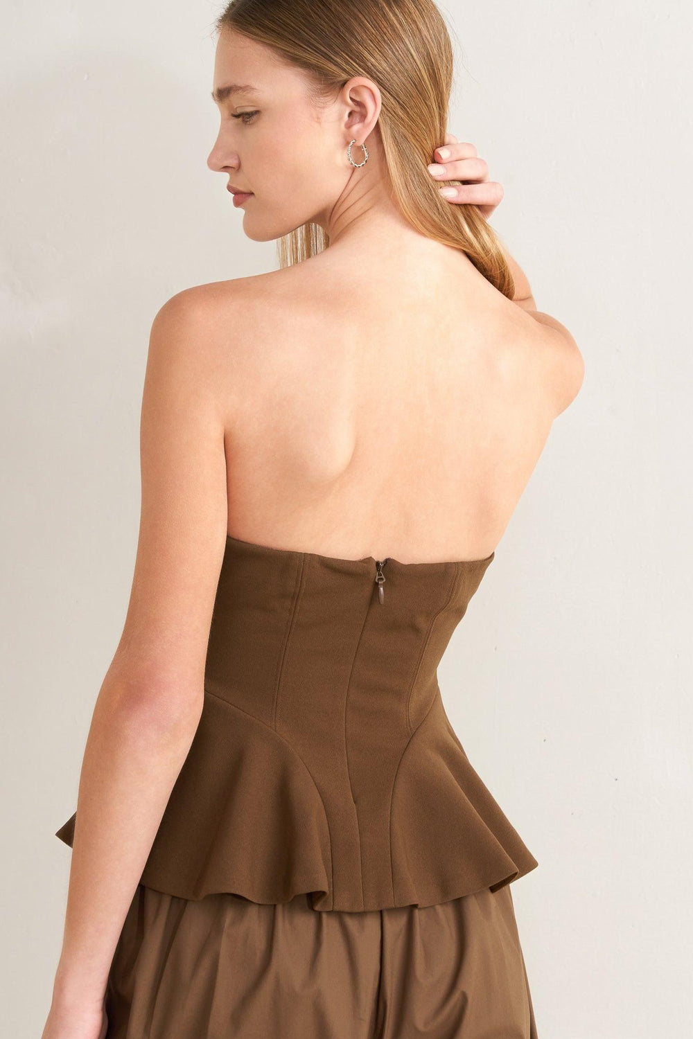 Effortless Elegance Woven Tube Top from KADOU Boutique