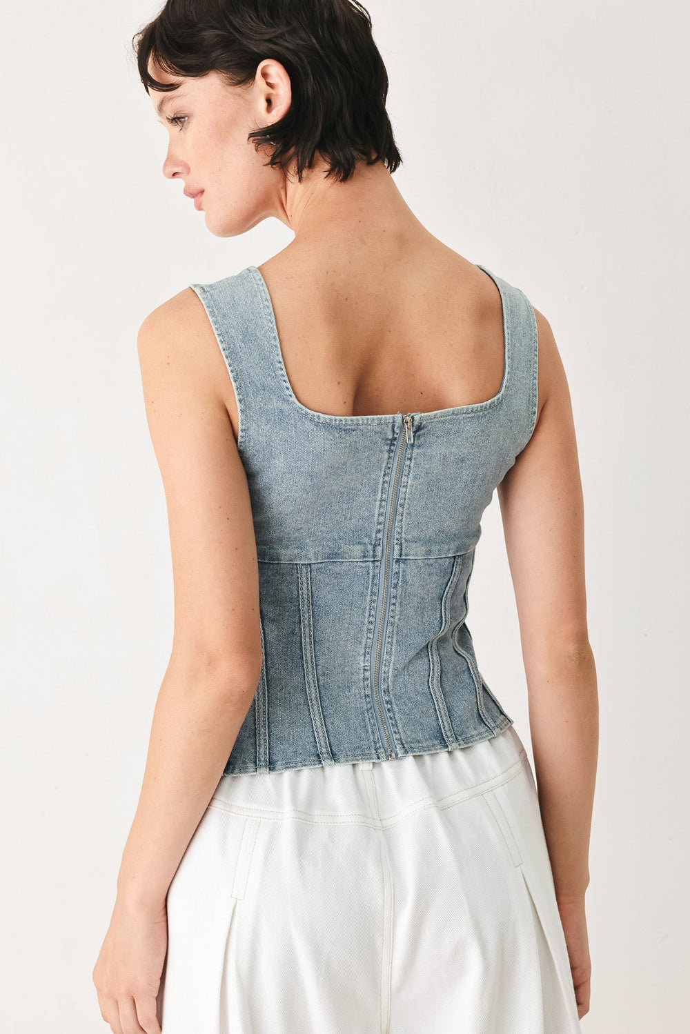 The Seabreeze Denim Top from KADOU Boutique