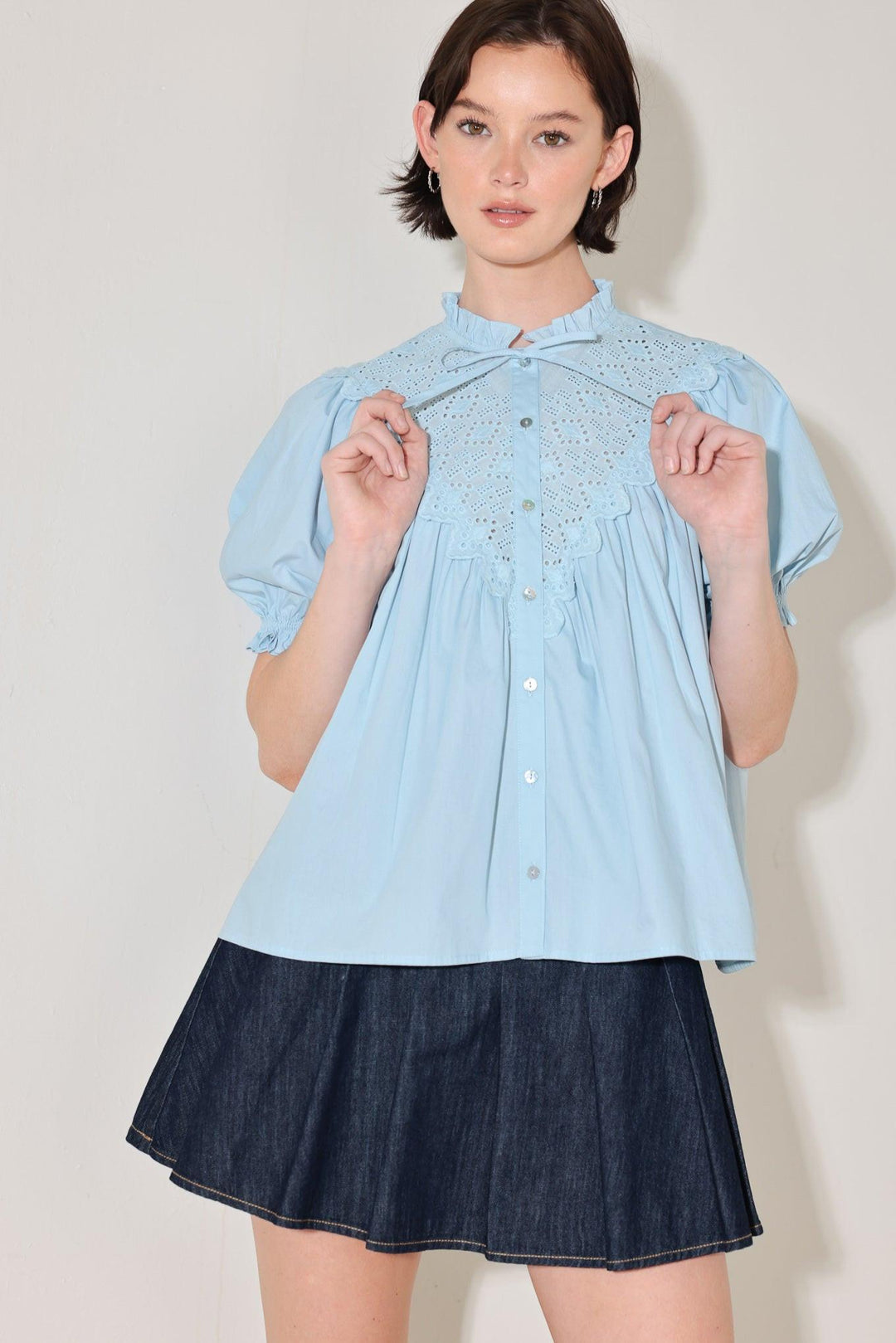 Sweet Note Moment Woven Top from KADOU Boutique