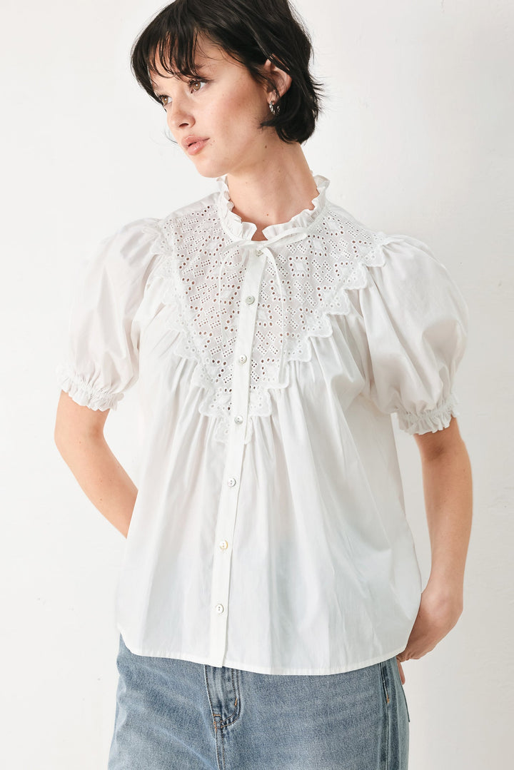 Sweet Note Moment Woven Top from KADOU Boutique
