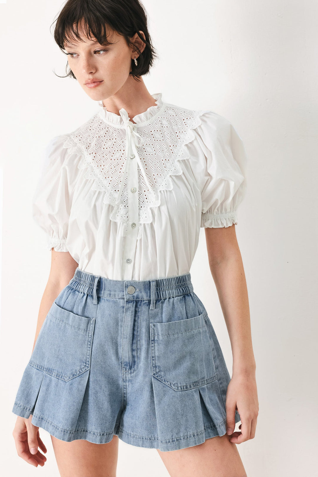Sweet Note Moment Woven Top from KADOU Boutique
