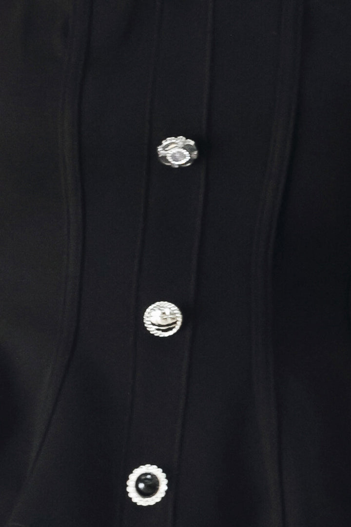 BLACK TIE PALAZZO KNIT TUBE TOP