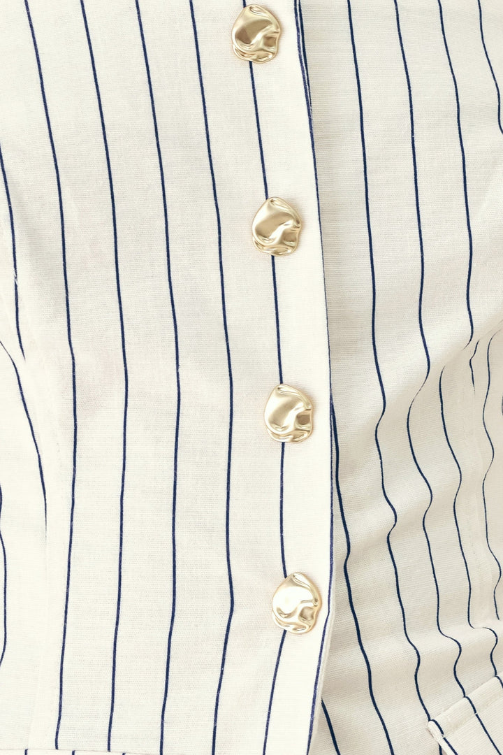 SUTTON STRIPE WOVEN TOP