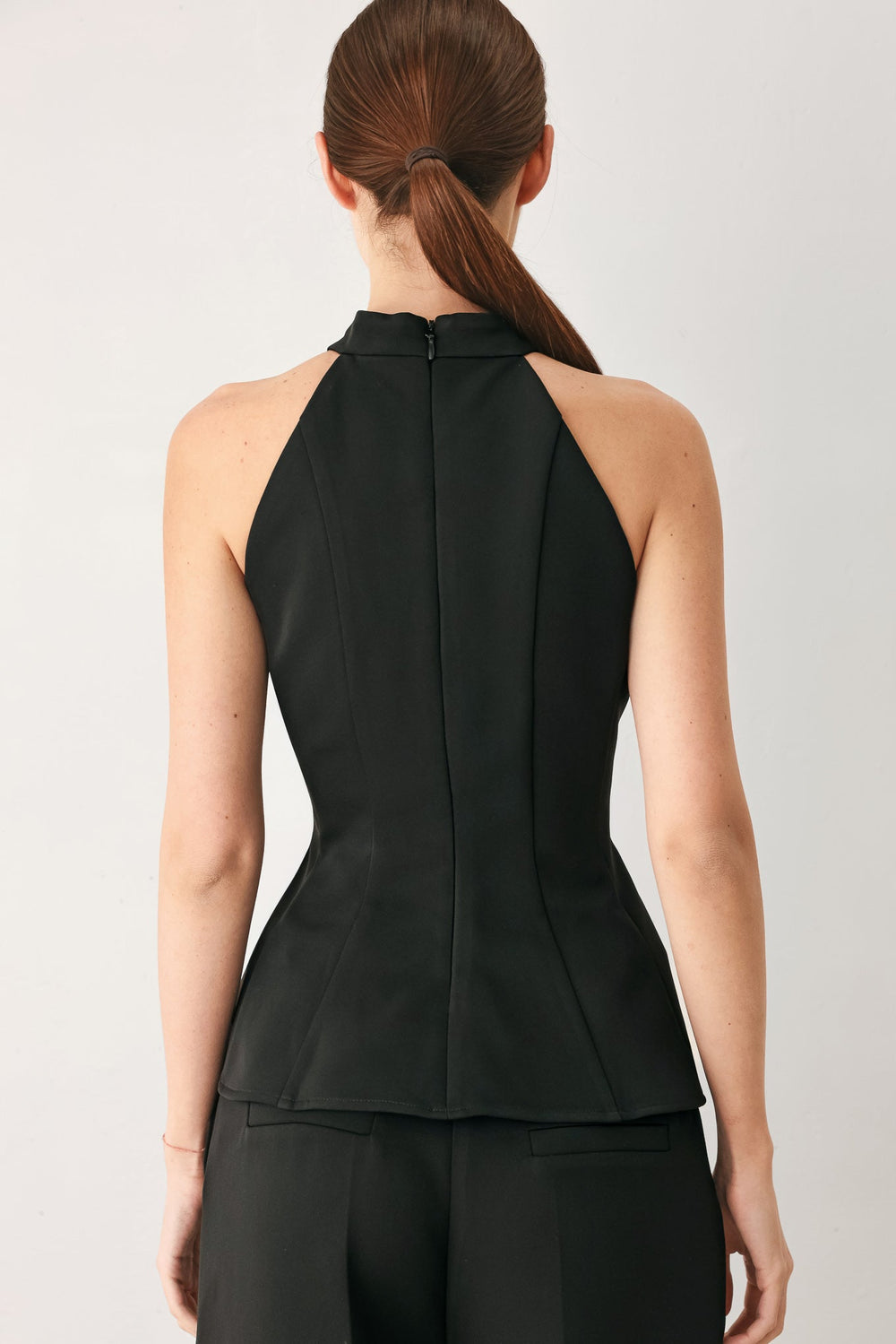 Black Power Woven Top from KADOU Boutique