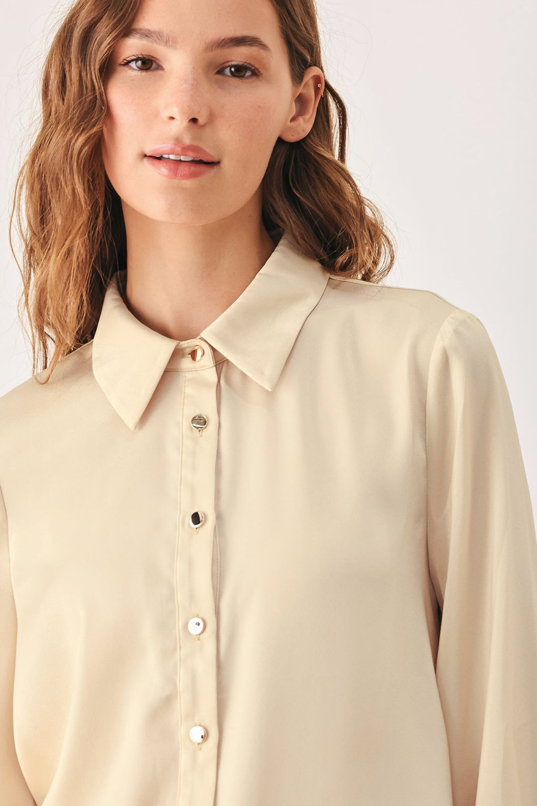 CANYON BROWN WOVEN TOP