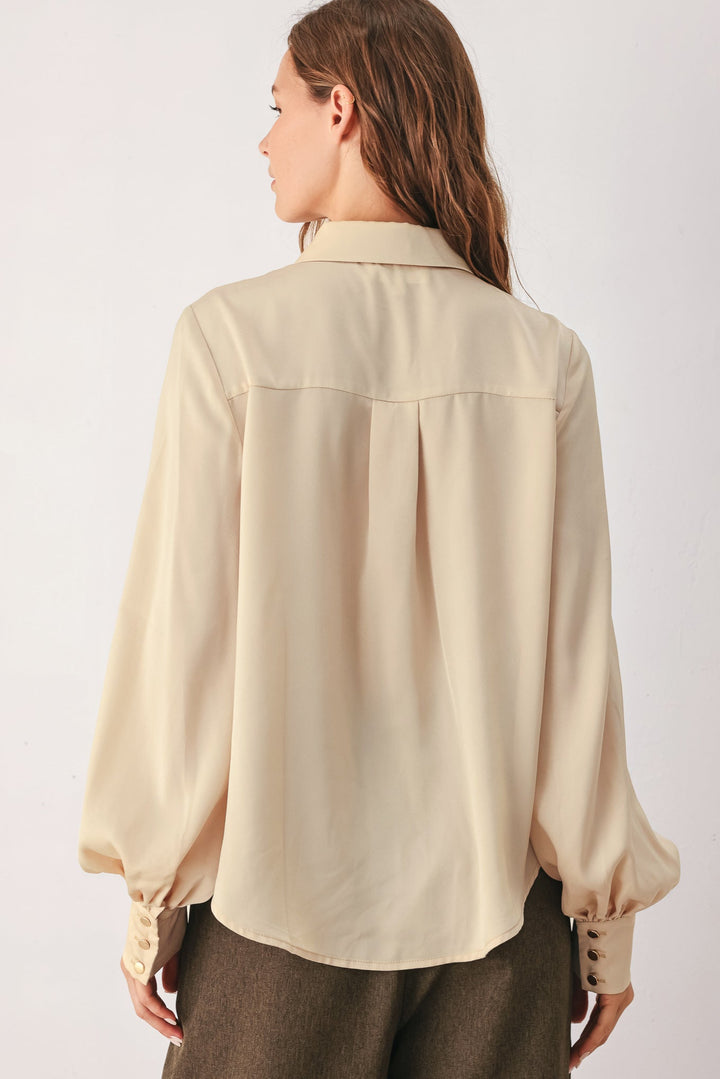 CANYON BROWN WOVEN TOP