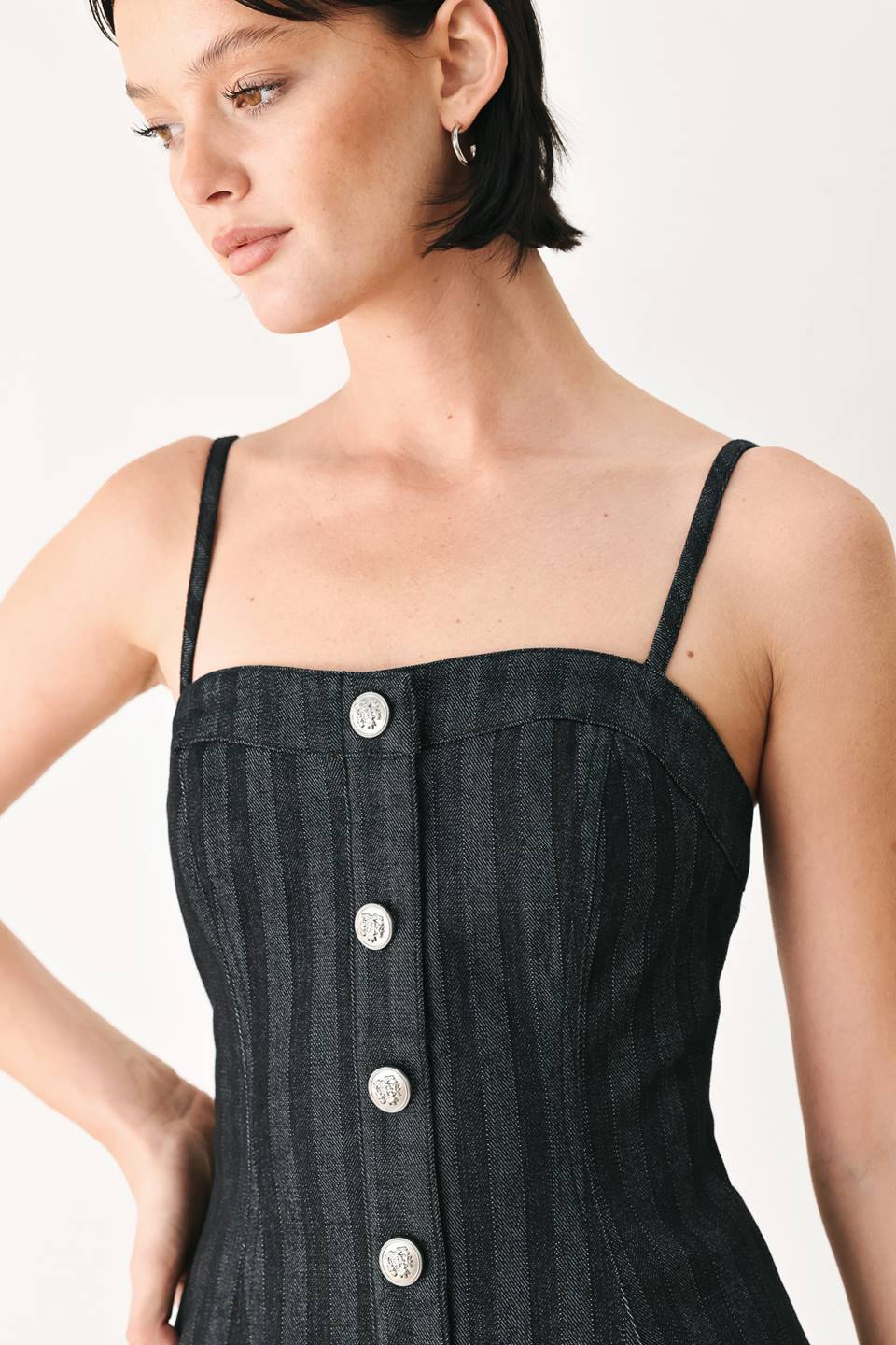Graphite City Woven Top from KADOU Boutique