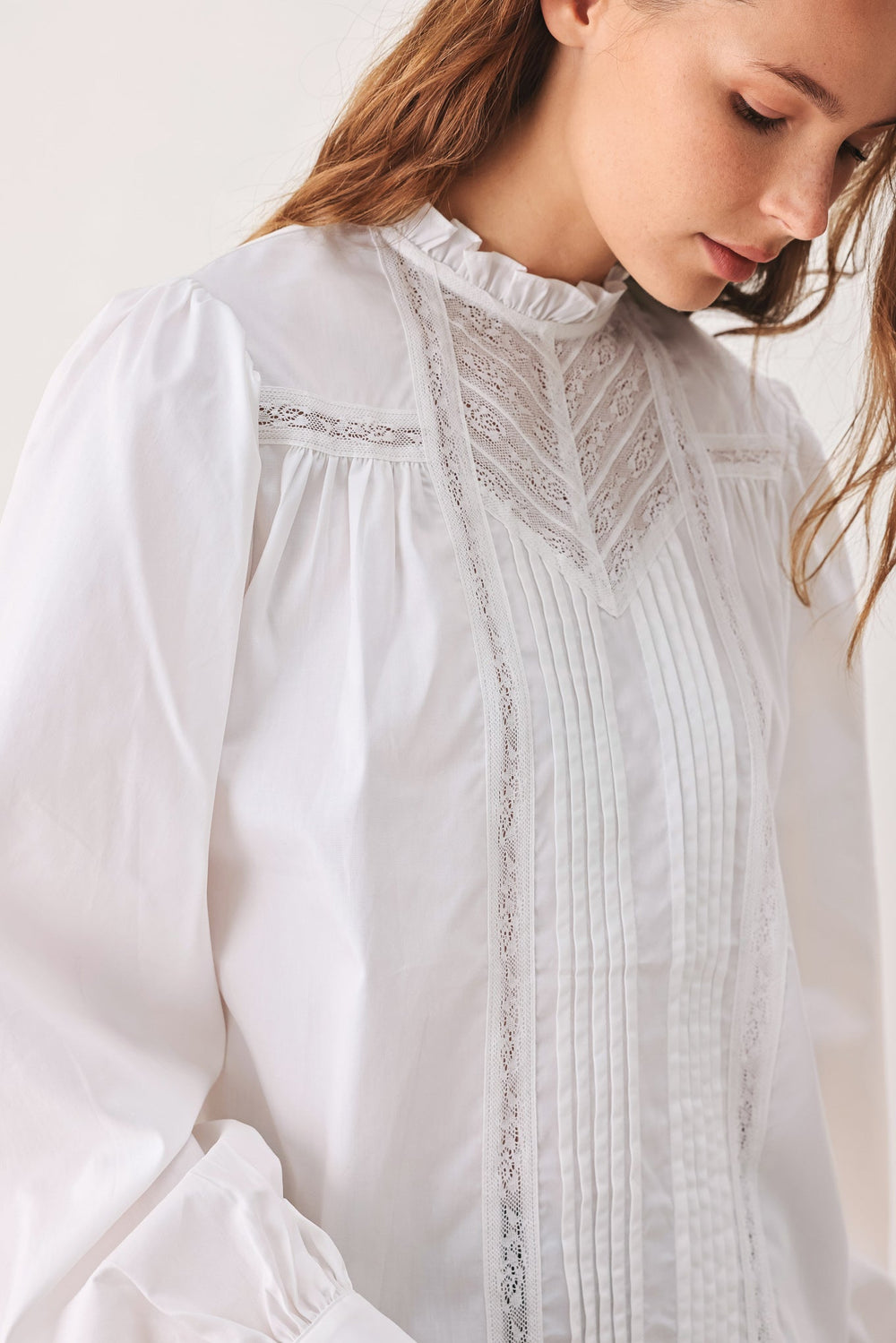 Porcelain Vintage Inspire Woven Top from KADOU Boutique