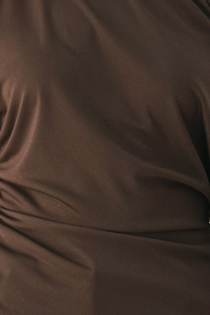 AFTER HOURS LACE TRIM ASYMMETRICAL TOP