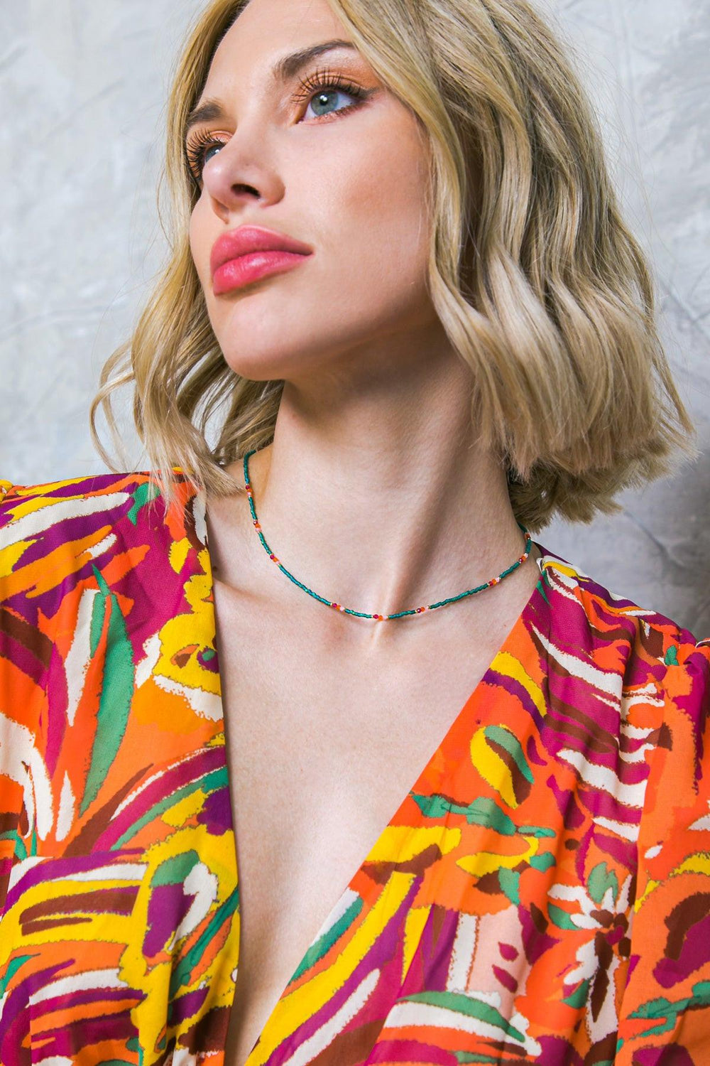 Boho Flex Green Choker from KADOU Boutique