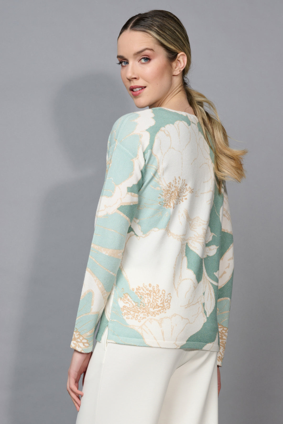Floral Print V-Neck Top