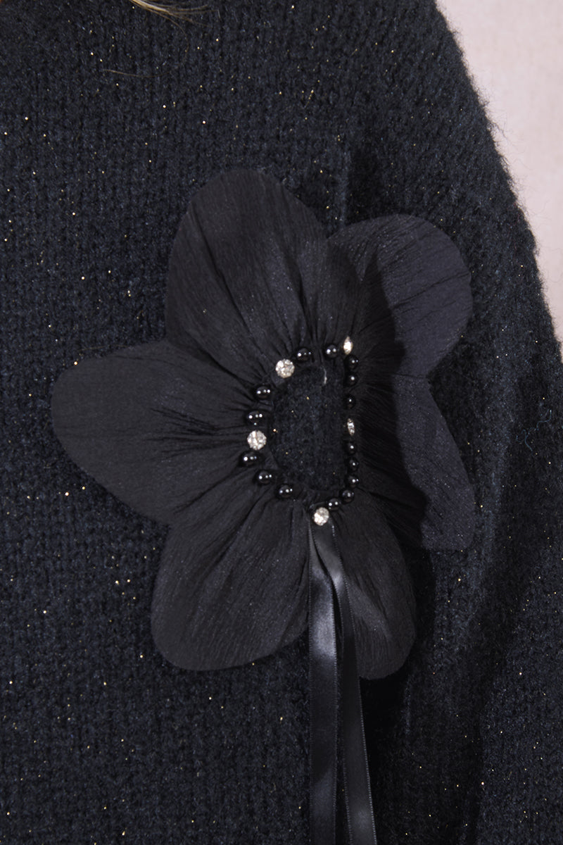 Flowers Embossed Sweater