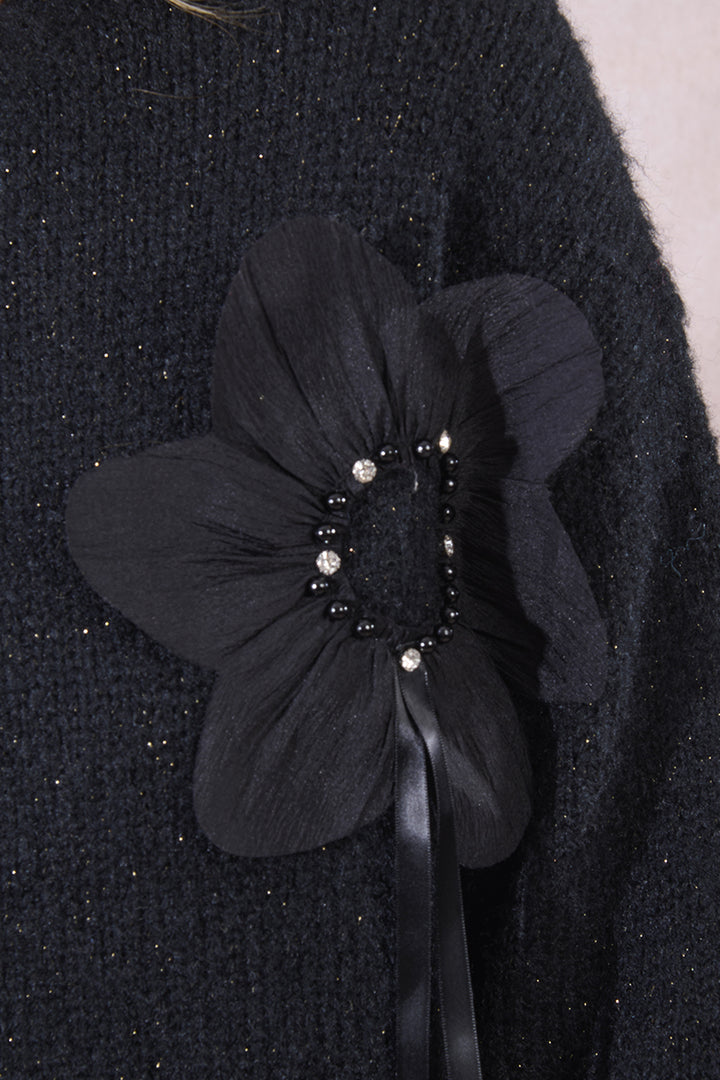 Flowers Embossed Sweater