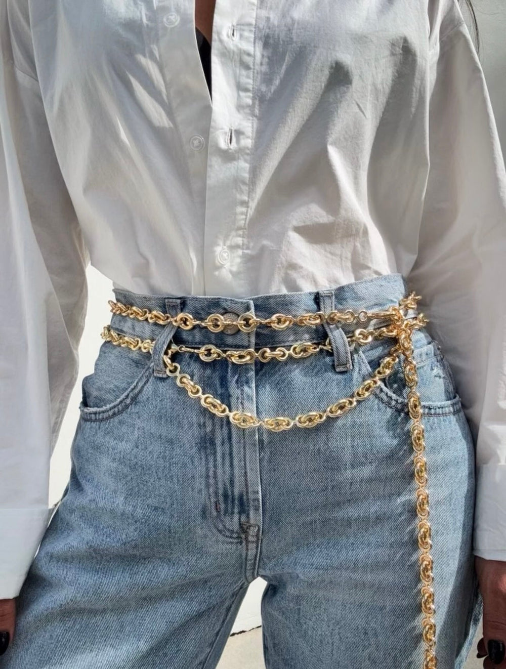 Odessa Chain Belt - Double Clasp from KADOU Boutique