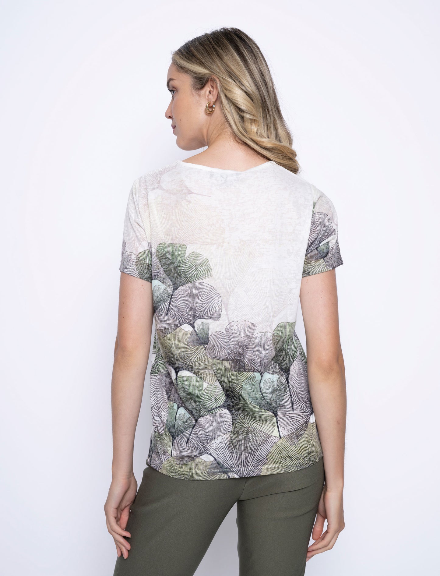 Picadilly V-Neck Printed Top