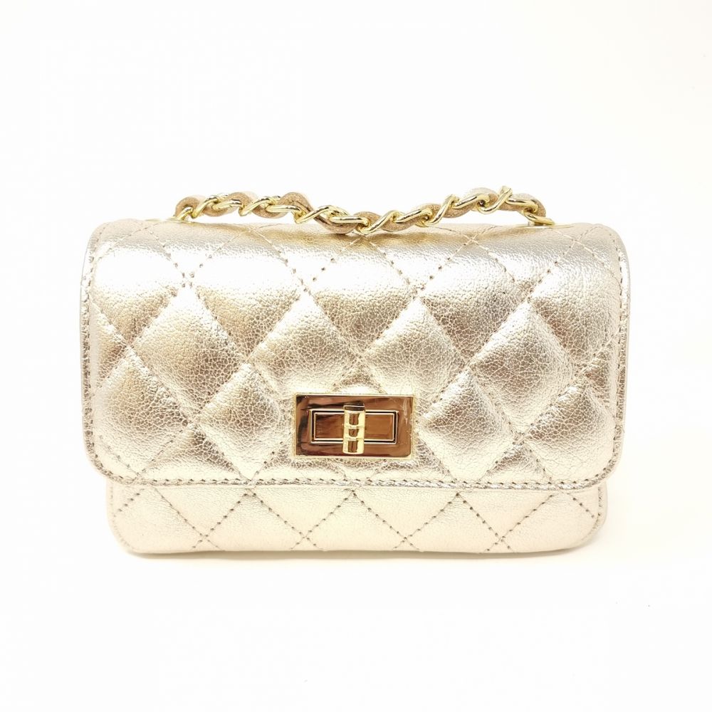 Quilted Small Leather Bag