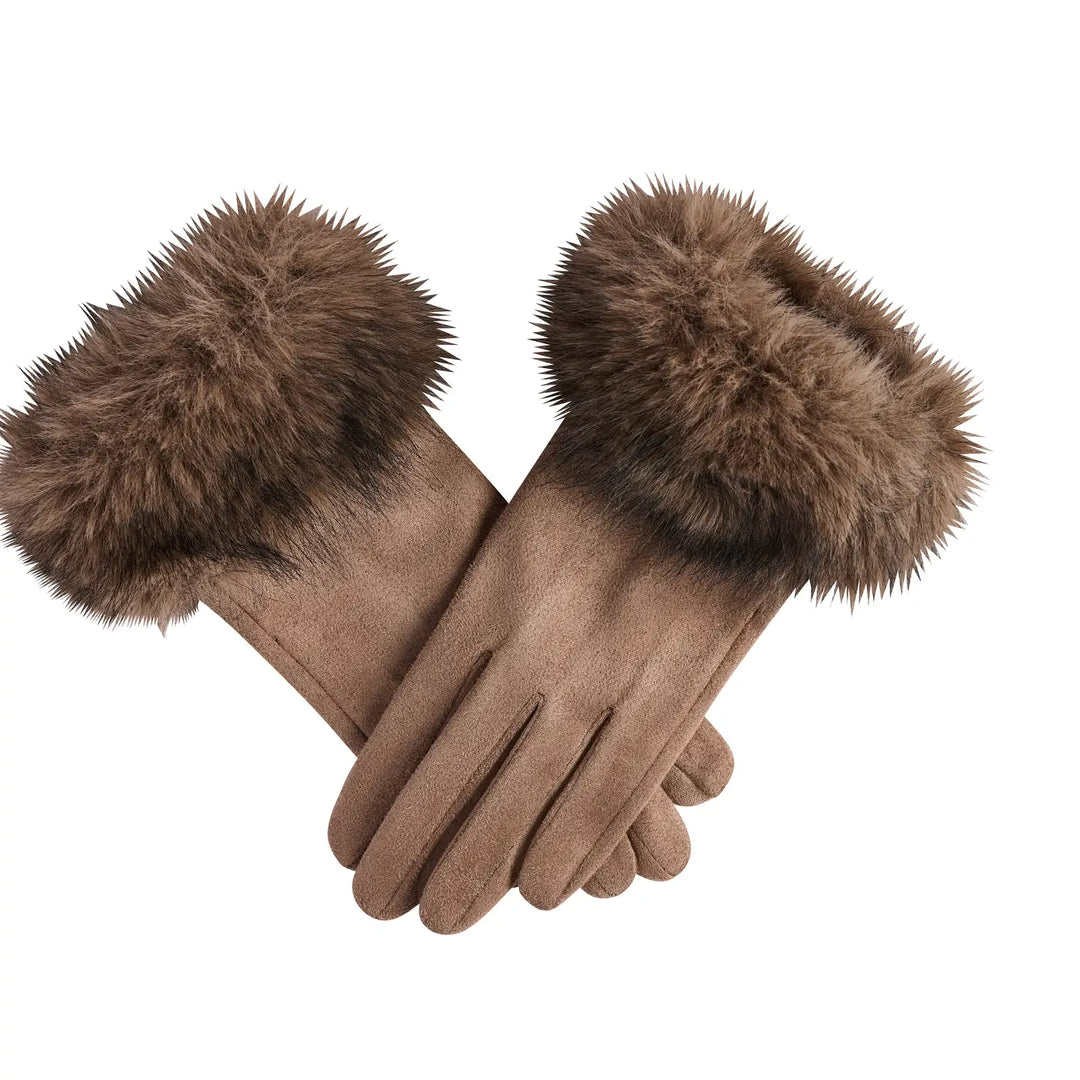 GLOVES FUR CUFF ULTRA SUEDE