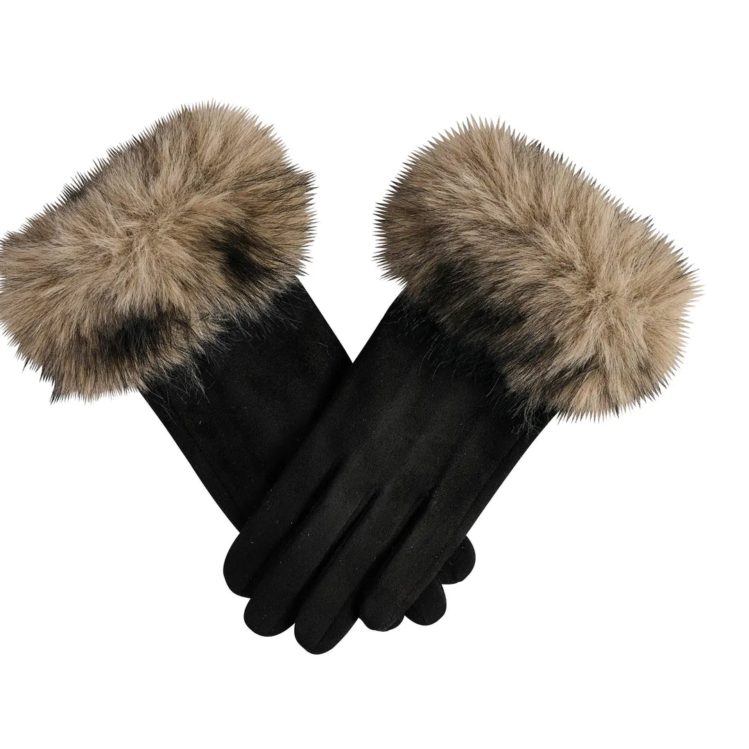 GLOVES FUR CUFF ULTRA SUEDE