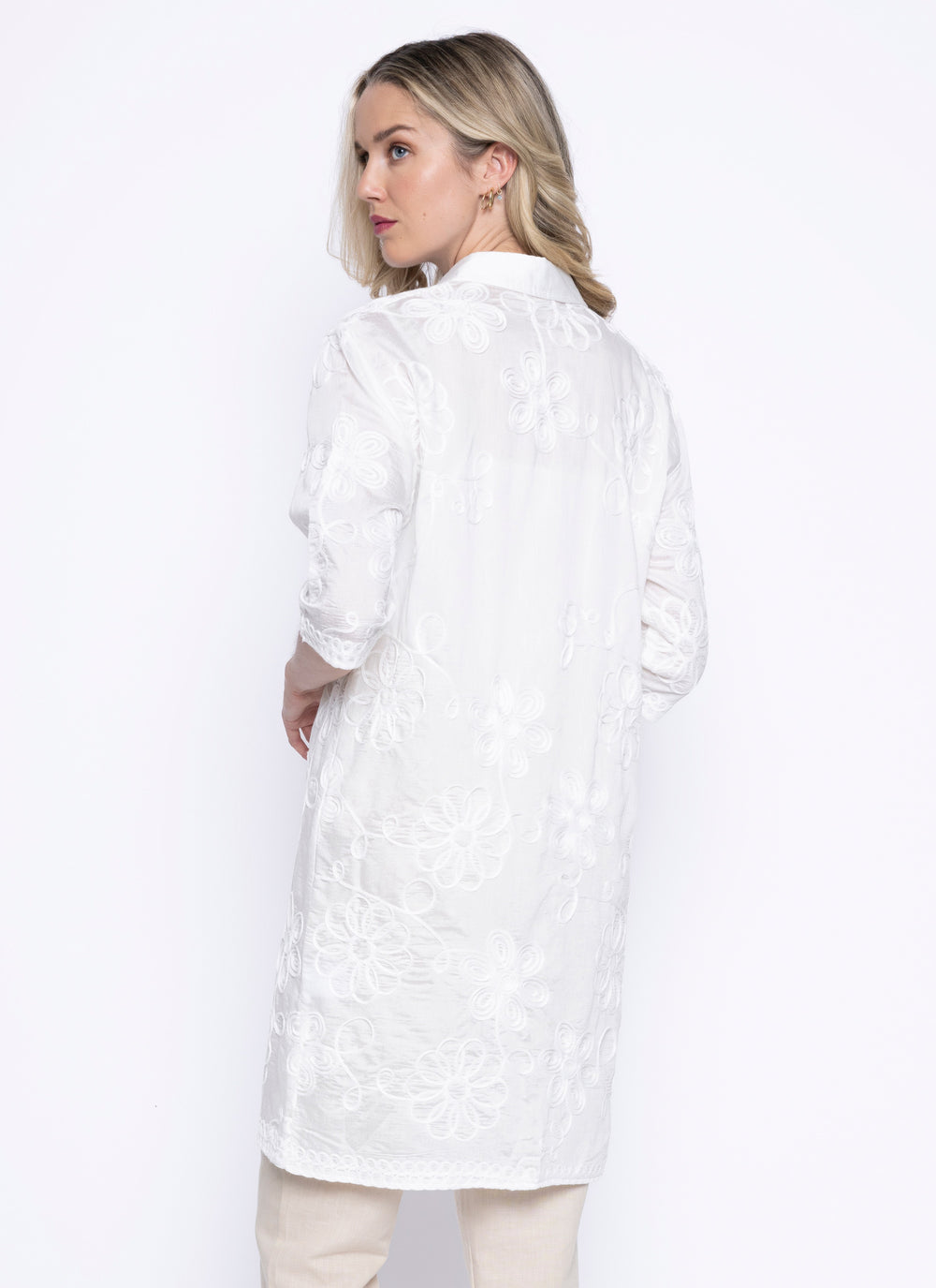 Picadilly Embellished Long Shirt from KADOU Boutique