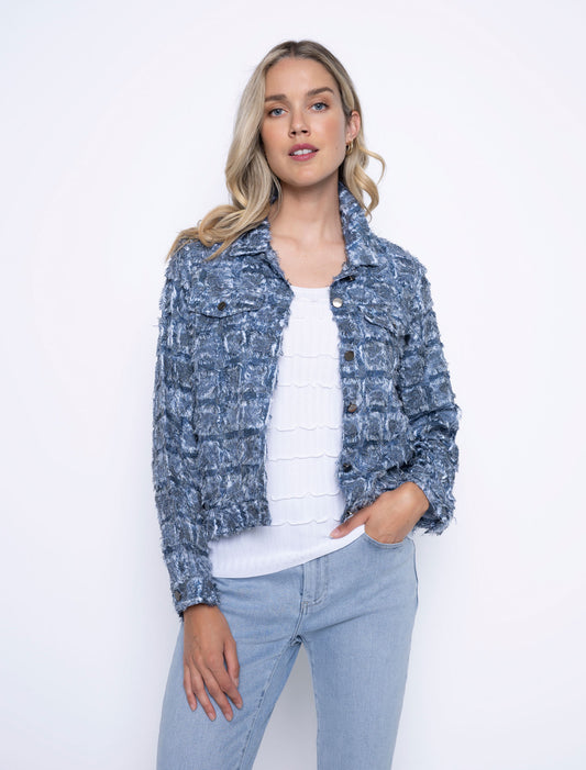 Picadilly Novelty Fringed Denim Jacket